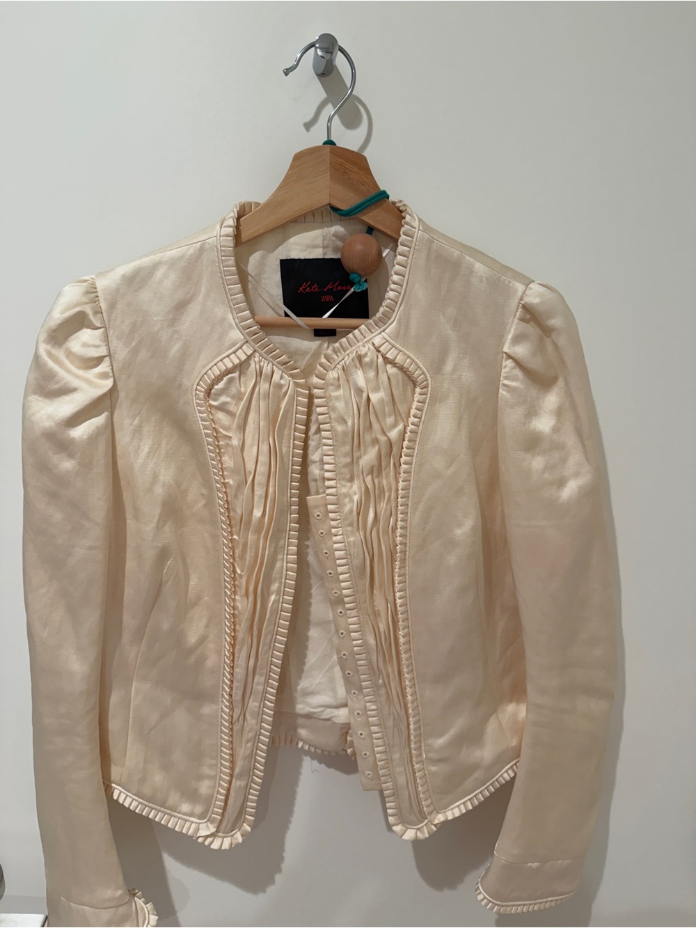 ZARA x Kate Moss Linen Corset Jacket — White - Picture 4 of 8